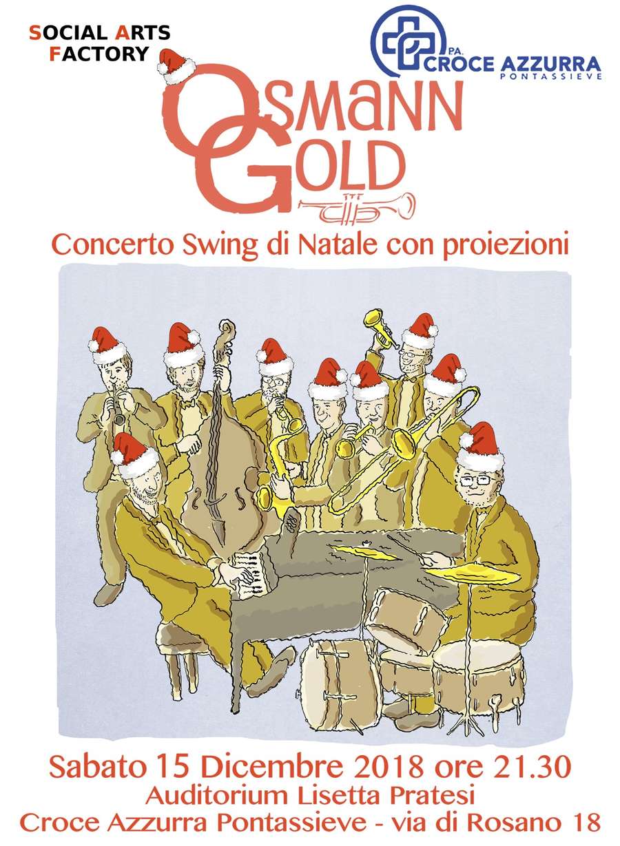 Locandina OsmannGold concerto di natale Croce Azzurra