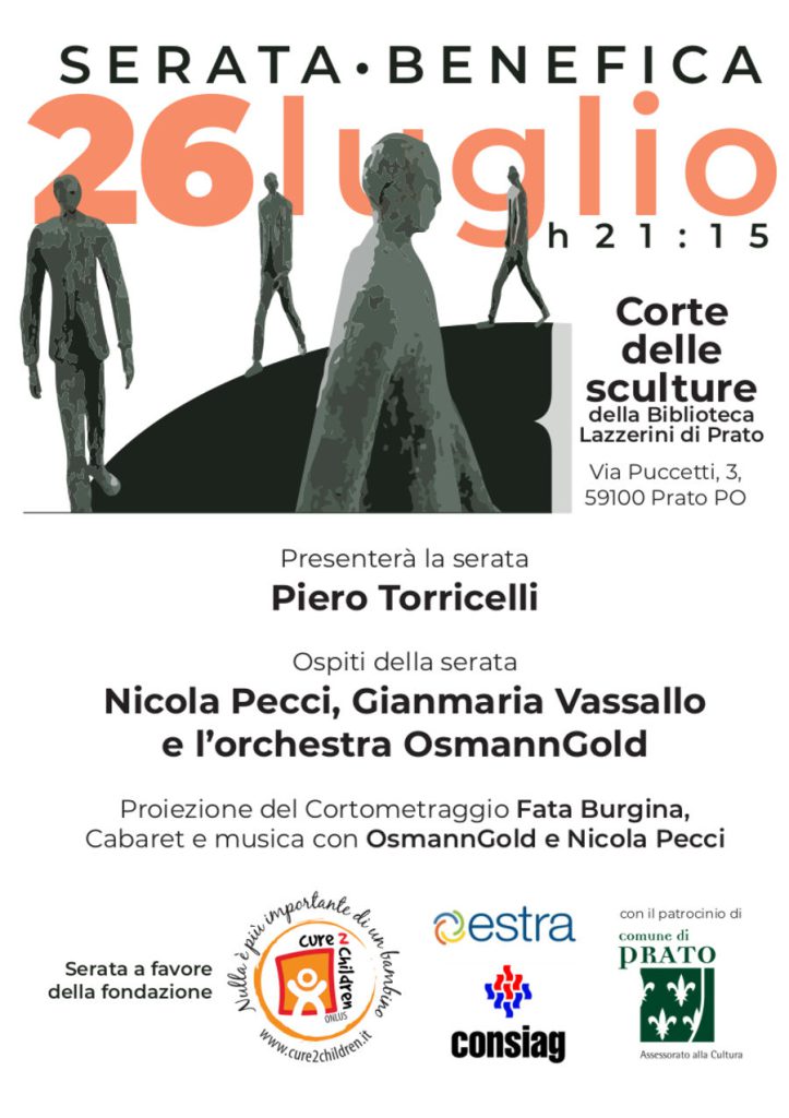 Locandina OsmannGold serata di beneficenza Cure2Children