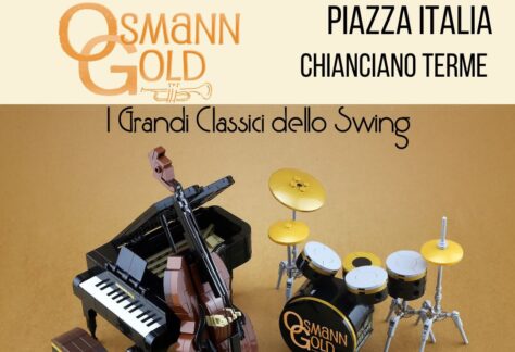 Locandina del concerto OsmannGold "I Grandi Classici dello Swing" a Chianciano