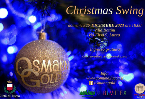 Locandina del concerto OsmannGold Christmas Swing a Lucca