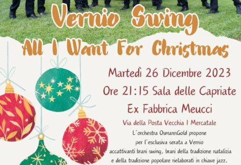 Locandina concerto OsmannGold Vernio Swing - All I want for Christmas