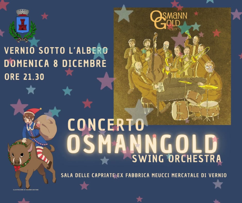 Locandina del concerto Vernio Swing - White Christmas di OsmannGold